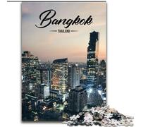 1000 Pieces Jigsaw Puzzle For Adults Teens Bangkok, Toys Educational Games Stress Relieving Parent-child Interaction 26x38cm
