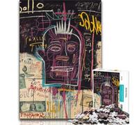 1000 Pieces Jigsaw Puzzle for Adults& Teens Basquiat in The Style Teenager Jigsaw,Classic Educational Games Beautiful Decoration (size 38x26cm)