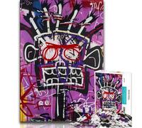 1000 Pieces Jigsaw Puzzle For Adults Teens Basquiat-style Child,Stress Reliever Difficult Challenge Every Piece Is Unique - Challenging Family Fun Game 50x75cm