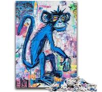 1000 Pieces Jigsaw Puzzle For Adults Teens Basquiat-style Monkey Educational Games Wall Decoration Unique Birthday And Xmas Gifts 50x75cm