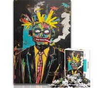 1000 Pieces Jigsaw Puzzle For Adults Teens Basquiat Style Teenager Jigsaw,Classic Educational Games Beautiful Decoration 75x50cm