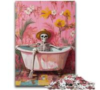 1000 Pieces Jigsaw Puzzle For Adults Teens Bathroom Skeleton Decompressing Intellectual Educational Toy Great Gifts And Toys 50x75cm