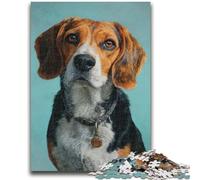 1000 Pieces Jigsaw Puzzle for Adults& Teens Beagle Adult Jigsaw,Birthday Present, Gifts, Wall Art for Age 14 Years Up (38x26cm)
