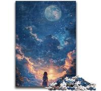 1000 Pieces Jigsaw Puzzle for Adults& Teens Beautiful Anime Landscape 1000 Piece Jigsaw,Challenging Game Gifts for Is Ideal As A Gift for The Whole Family (38x26cm)