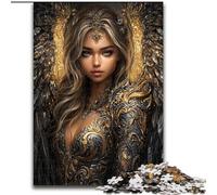 1000 Pieces Jigsaw Puzzle For Adults Teens Beautiful Female Dark Angel, Toys Educational Games Stress Relieving Unique Home Decor And Gifts (size 26x38cm)