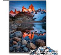 1000 Pieces Jigsaw Puzzle For Adults Teens Beautiful Mountains And Lakes, Challenging Game And Family Play with Fully Interlocking Randomly Shaped Pieces (Size 26x38cm)