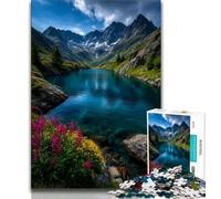 1000 Pieces Jigsaw Puzzle for Adults& Teens Beautiful Mountains And Lakes Teenager Jigsaw,Educational Family Game Suitable for Desktop Decoration (size 38x26cm)