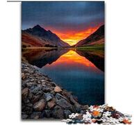 1000 Pieces Jigsaw Puzzle For Adults Teens Beautiful Mountains And Lakes, Train Your Brain And Hands Unique Birthday And Gifts for Age 14+ (Size 50x75cm)