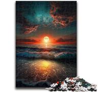 1000 Pieces Jigsaw Puzzle for Adults& Teens Beautiful Sunset Adult Jigsaw,Educational Toys & Games for Adults And Teenagers (50x75cm)