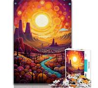 1000 Pieces Jigsaw Puzzle For Adults Teens Beautiful Sunset Scenery Teenager Jigsaw,Classic Educational Games Beautiful Decoration 38x26cm