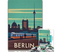 1000 Pieces Jigsaw Puzzle for Adults& Teens Berlin,for Educational Game Challenge Toy Birthday Present,Gifts,Wall Art (75x50cm)