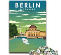 1000 Pieces Jigsaw Puzzle for Adults& Teens Berlin Germany Travel Art Adult Jigsaw,Stress Reliever Difficult Challenge Secret Santa Gifts (50x75cm)