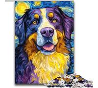 1000 Pieces Jigsaw Puzzle for Adults& Teens Bernese Mountain Dog,Learning Educational Toys Family Games Educational Game for Birthday,Chrismas 38x52cm