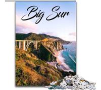 1000 Pieces Jigsaw Puzzle for Adults& Teens Big Sur, Toys Educational Games Stress Relieving Great Gifts And Toys 26x38cm