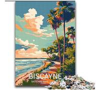 1000 Pieces Jigsaw Puzzle For Adults Teens Biscayne National Park,Family Game Stress Reliever Difficult Challenge Enhance Love between Couples 38x52cm