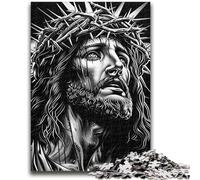 1000 Pieces Jigsaw Puzzle For Adults Teens Black And White Jesus Educational Games Wall Decoration Unique Birthday And Xmas Gifts 26x38cm