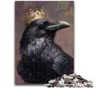 1000 Pieces Jigsaw Puzzle for Adults& Teens Black Crow Family Fun Games Gifts for Friends And Family for Age 14+ 26x38cm