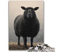 1000 Pieces Jigsaw Puzzle for Adults& Teens Black Sheep Jigsaw,Learning Educational Toys Family Games Unique Birthday And Gifts (26x38cm)