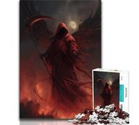 1000 Pieces Jigsaw Puzzle for Adults& Teens Blood Moon Reaper Teenager Jigsaw,Classic Educational Games Beautiful Decoration (size 75x50cm)