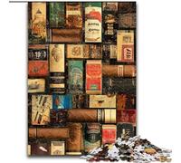 1000 Pieces Jigsaw Puzzle For Adults Teens Bookshelf, Learning Educational for Is Ideal As A Gift for The Whole Family (Size 26x38cm)