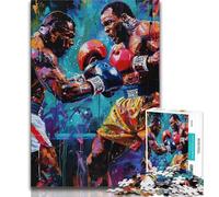 1000 Pieces Jigsaw Puzzle for Adults& Teens Boxer Adult Jigsaw,Birthday Present, Gifts, Wall Art for Age 14 Years Up 75x50cm