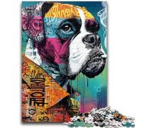 1000 Pieces Jigsaw Puzzle For Adults Teens Boxer Dog Adult Jigsaw,Challenging Game Toys Wall Decoration Unique Birthday And Xmas Gifts (26x38cm)
