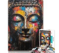 1000 Pieces Jigsaw Puzzle For Adults Teens Buddha Oil Painting, Learning Educational Toys,for Is Ideal As A Gift for The Whole Family for And 14 Years Old 38x26cm