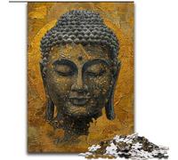 1000 Pieces Jigsaw Puzzle for Adults& Teens Buddha Oil Painting, Learning Educational Toys Unique Birthday And Gifts for Age 14+ (Size 50x75cm)