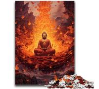 1000 Pieces Jigsaw Puzzle for Adults& Teens Buddha Rising through The Fire Adult Jigsaw,Birthday Present, Gifts, Wall Art for Age 14 Years Up (50x75cm)
