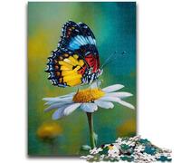1000 Pieces Jigsaw Puzzle For Adults Teens Butterflies And Daisies 1000 Piece Puzzle,Educational Toys & Games for Adults And Teenagers (26x38cm)