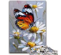 1000 Pieces Jigsaw Puzzle For Adults Teens Butterflies And Daisies Teenager Puzzles,Educational Toy Funny Family Games Unique Home Decor (50x75cm)