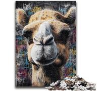 1000 Pieces Jigsaw Puzzle for Adults& Teens Camel Art for Educational Game Challenge Toy Deal As Gifts for The Whole Family 50x75cm