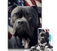 1000 Pieces Jigsaw Puzzle For Adults Teens Cane Corso America USA 1000 Pieces for Teenagers,Brain Teaser - Birthday Gift for Men (size 75x50cm)