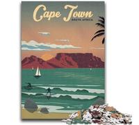 1000 Pieces Jigsaw Puzzle for Adults& Teens Cape Town 1000 Pieces for Adults,Fun Activity for Home, Rainy Days Toys, Birthday Gifts (26x38cm)