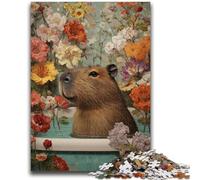1000 Pieces Jigsaw Puzzle For Adults Teens Capybara in The Bathtub Jigsaw,Learning Educational Toys Family Games Gifts for Friends And Family (38x26cm)