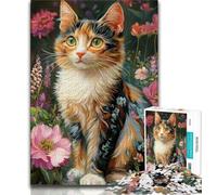 1000 Pieces Jigsaw Puzzle for Adults& Teens Cat Portrait Adult Jigsaw,Educational Toys & Games for Adults And Teenagers 26x38cm