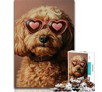 1000 Pieces Jigsaw Puzzle for Adults& Teens Cavapoo,Challenging To Complete But Fun And Humorous Birthday Present,Gifts,Wall Art 38x26cm