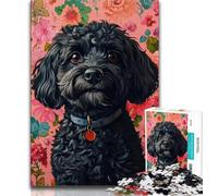 1000 Pieces Jigsaw Puzzle for Adults& Teens Cavapoo Puzzles for Adults,for Challenging Toy Game And Family Play (size 38x26cm)