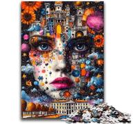 1000 Pieces Jigsaw Puzzle For Adults Teens Charming Girl Face Decompressing Intellectual Educational Toy Great Gifts And Toys 50x75cm