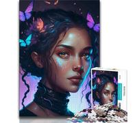 1000 Pieces Jigsaw Puzzle for Adults& Teens Charming Girl Teenager Jigsaw,Classic Educational Games Beautiful Decoration (size 75x50cm)