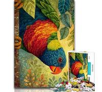 1000 Pieces Jigsaw Puzzle For Adults Teens Cheeky Rainbow Bird,Family Entertainment Toys Is Ideal As A Gift for The Whole Family 75x50cm