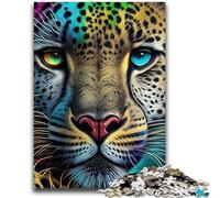 1000 Pieces Jigsaw Puzzle For Adults Teens Cheetah Pop Art Animal for Age 14+ Challenging To Complete But Fun And Humorous Great Gifts And Toys 50x75cm