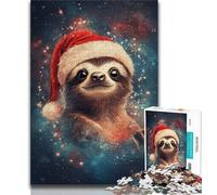 1000 Pieces Jigsaw Puzzle For Adults Teens Christmas Sloth 1000 Piece Puzzle,Game Toys Every Piece Is Unique - Challenging Family Fun Game (size 38x26cm)