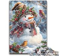 1000 Pieces Jigsaw Puzzle For Adults Teens Christmas Snowman Teenager Puzzles,Educational Toy Funny Family Games Unique Home Decor (50x75cm)