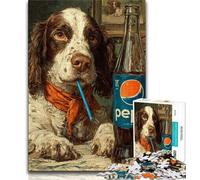 1000 Pieces Jigsaw Puzzle for Adults& Teens Cocker Spaniel Adult Jigsaw,Educational Toys & Games for Adults And Teenagers 26x38cm