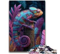 1000 Pieces Jigsaw Puzzle for Adults& Teens Color Chameleon Jigsaw,Educational Games Home Decoration Suitable for Desktop Decoration (38x26cm)