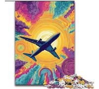 1000 Pieces Jigsaw Puzzle for Adults& Teens Color Plane, Family Activity Unique Home Decor And Gifts for Ages 14+ (size 26x38cm)