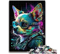 1000 Pieces Jigsaw Puzzle for Adults& Teens Colored Mechanical Dog for Educational Game Challenge Toy Deal As Gifts for The Whole Family 50x75cm