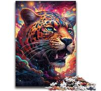 1000 Pieces Jigsaw Puzzle for Adults& Teens Colorful Art Jaguar Puzzles for Teenagers,Secret Santa Gifts for Age 14 Years Up (50x75cm)
