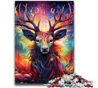1000 Pieces Jigsaw Puzzle for Adults& Teens Colorful Deer 1000 Piece Jigsaw,Fun Activity for Home, Rainy Days Toys, Birthday Gifts (26x38cm)